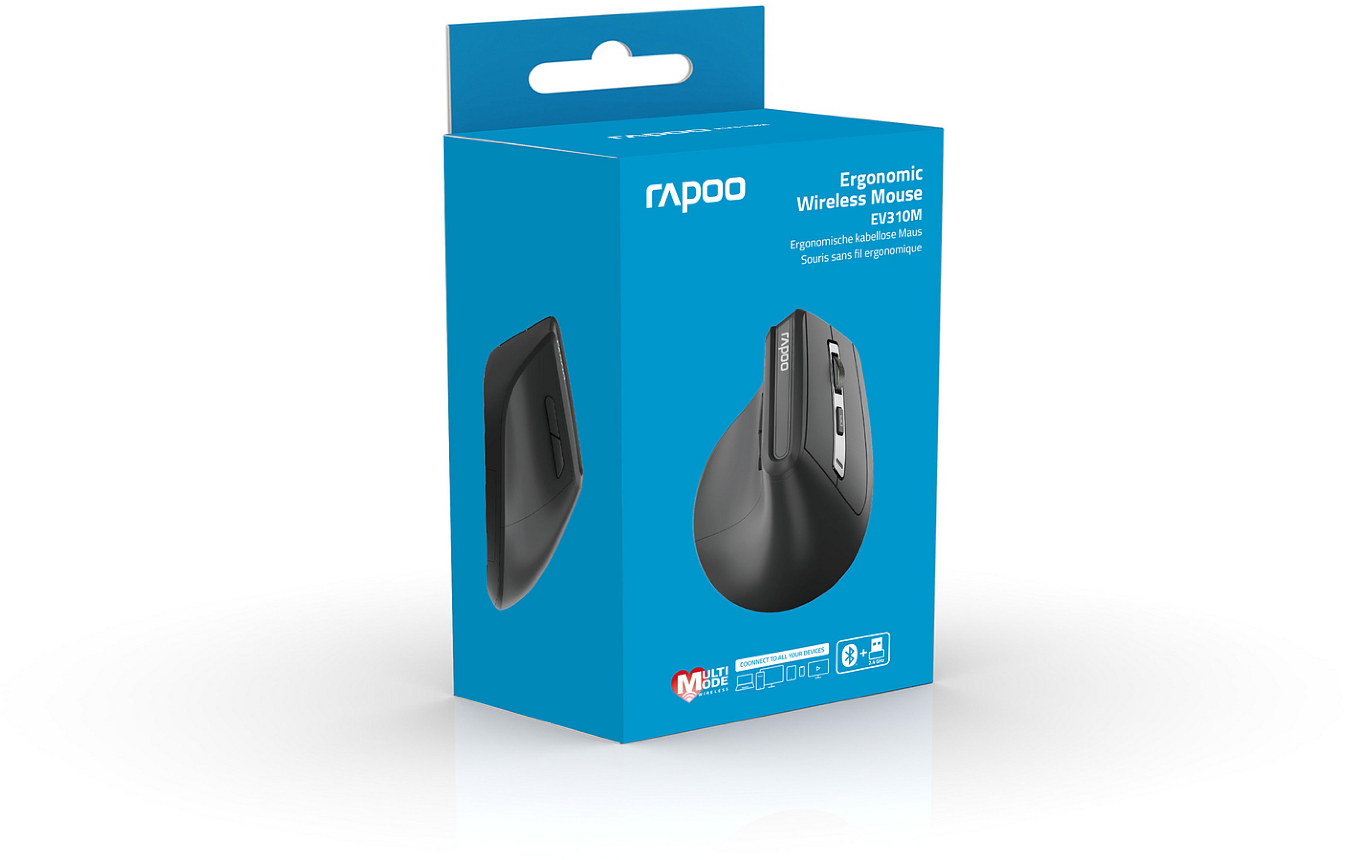 RAPOO EV310M.Dark Grey MM Wireless Ergonomic Mouse