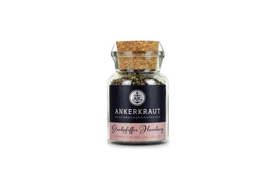 Glas Ankerkraut Steakpfeffer Hamburg mit Korkverschluss, ideal für Fleischgerichte und Grillen