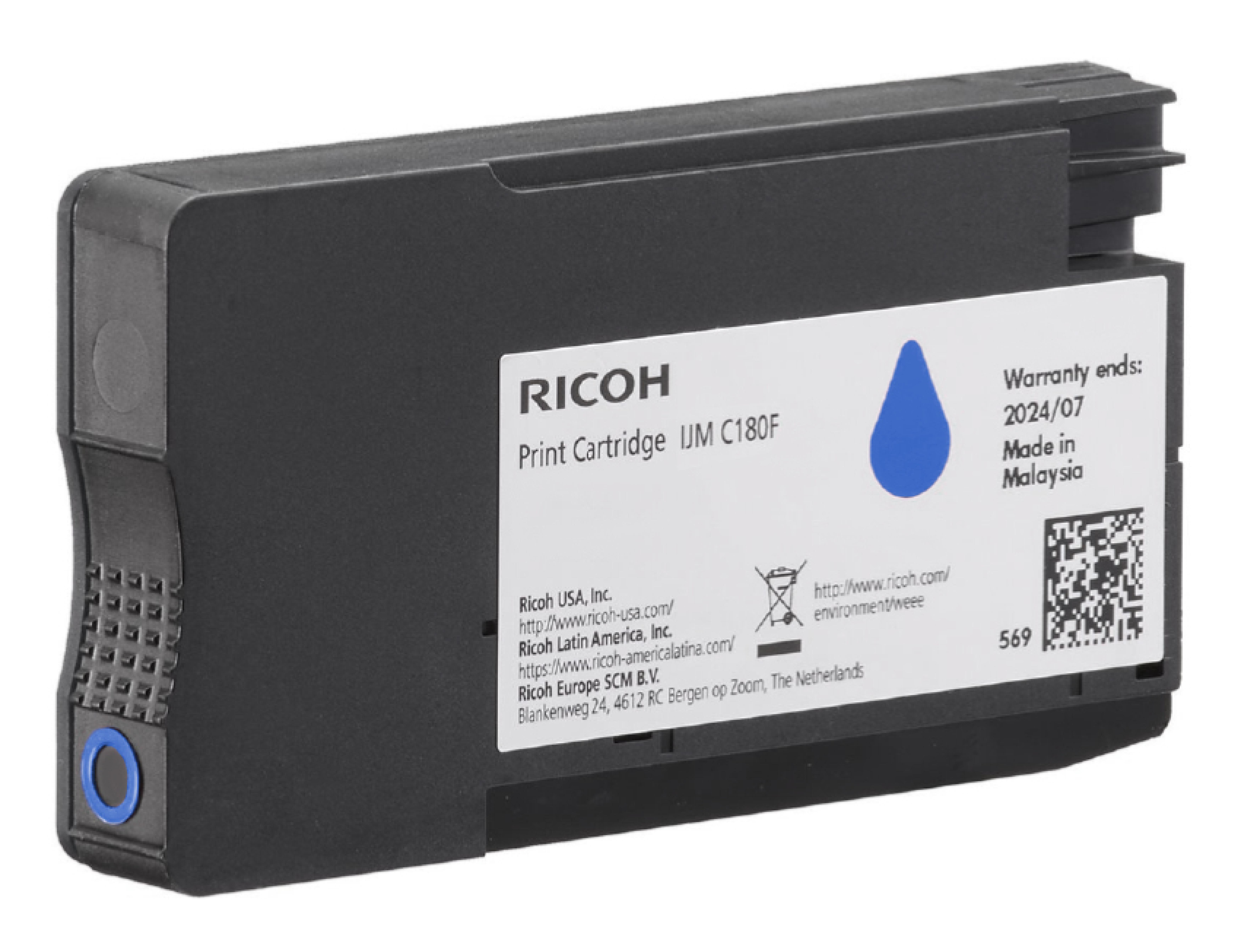 Ricoh Patrone IJM C180F cyan 1600 Seiten 408518