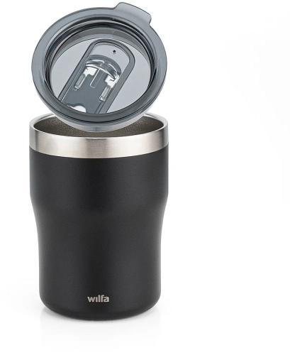 WILFA Thermobecher COFFEE 2GO, 300ml, WST-300B, schwarz