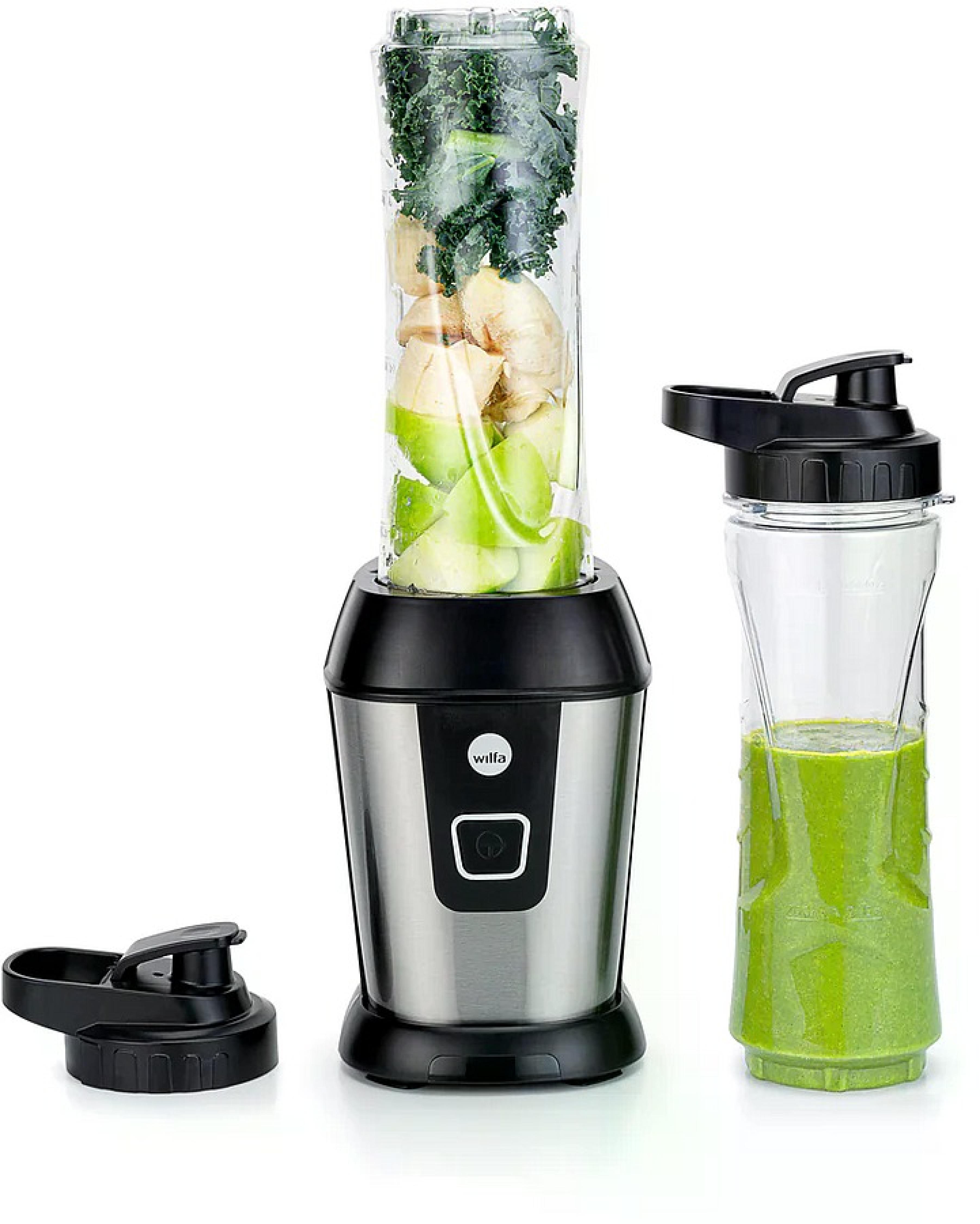 WILFA Standmixer BLEND 2GO, 2x600 ml, BL-5002GO, schwarz-silber
