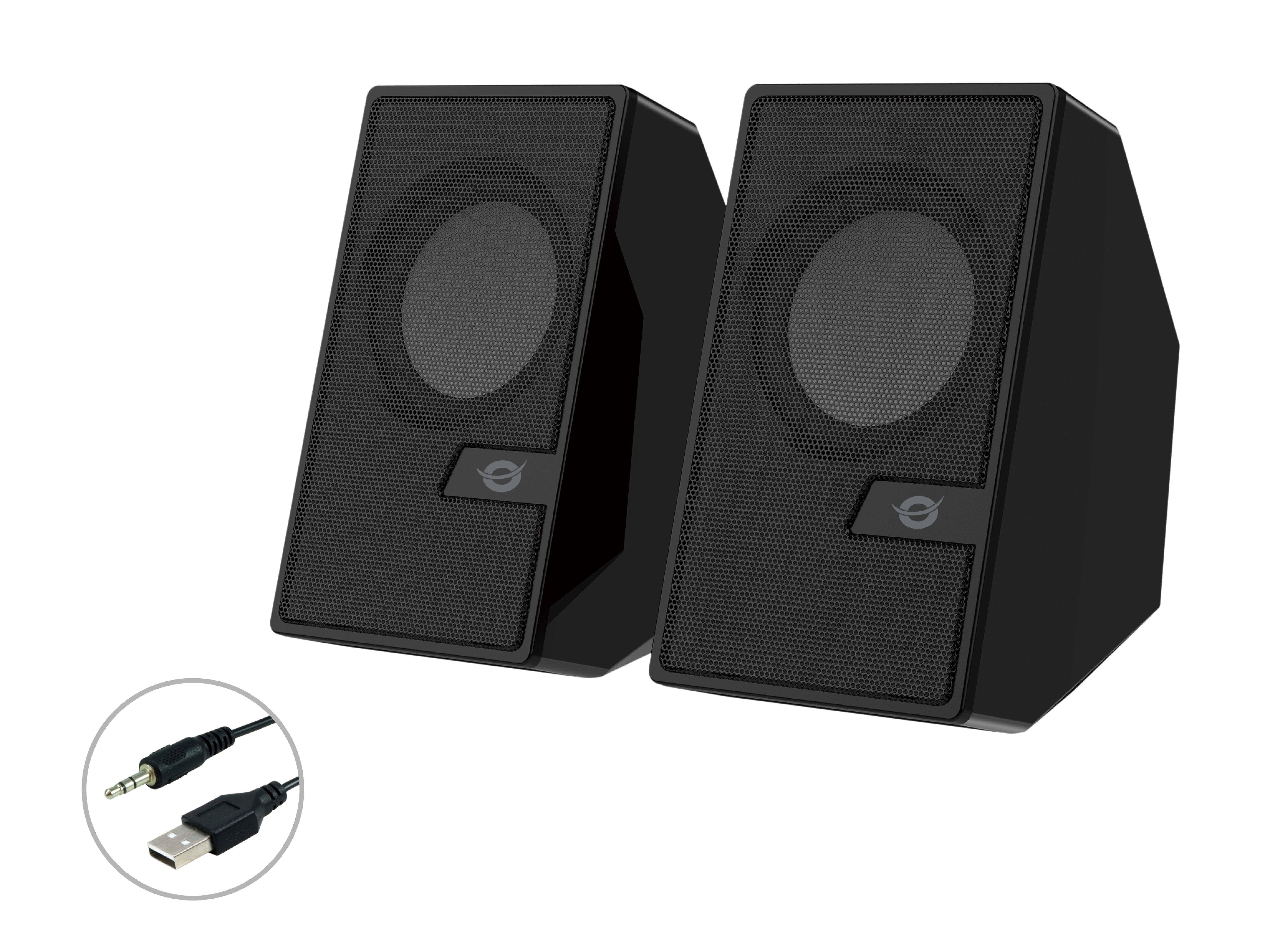 CONCEPTRONIC 2.0-Lautsprecher BT5.0/USB-A/Fernb./+6W schwarz