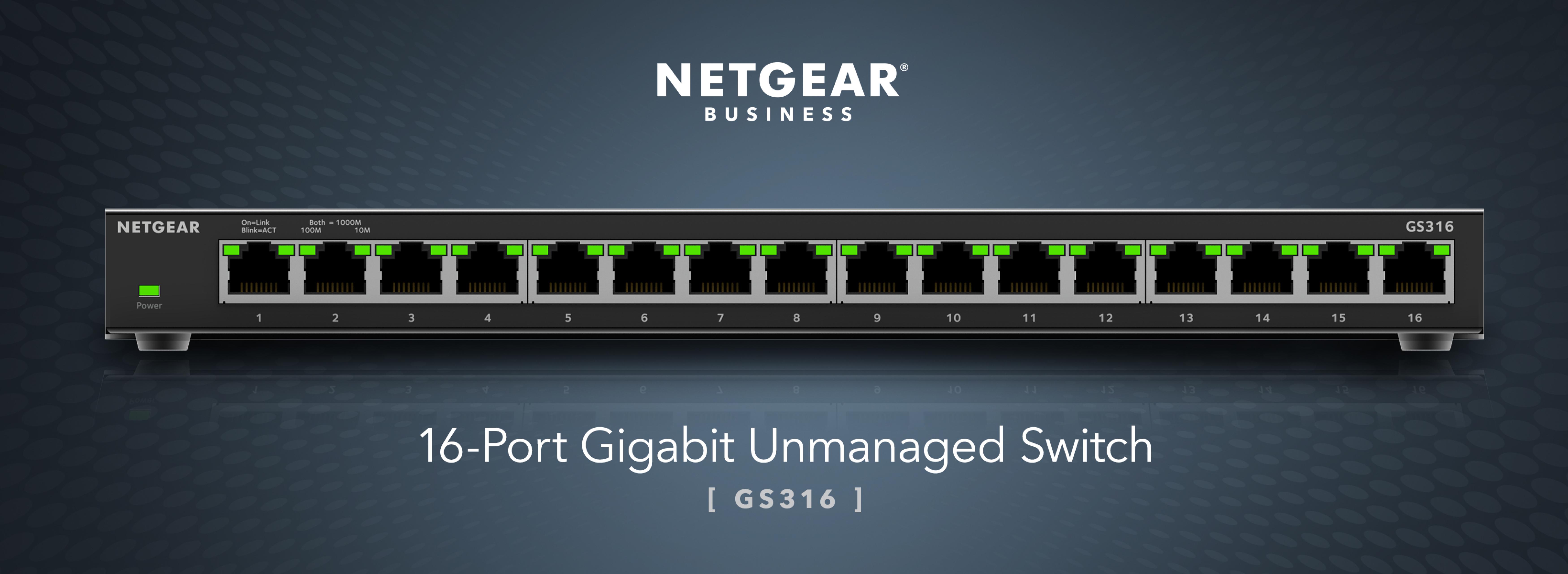 NETGEAR 16-Port Gigabit Ethernet Unmanaged Switch