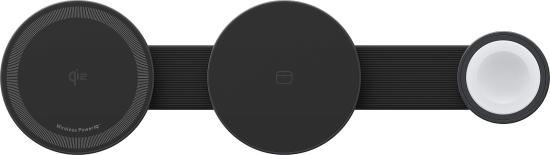 ANKER MagGo Wireless Charging Station (3-in-1, Foldable Pad, Black)