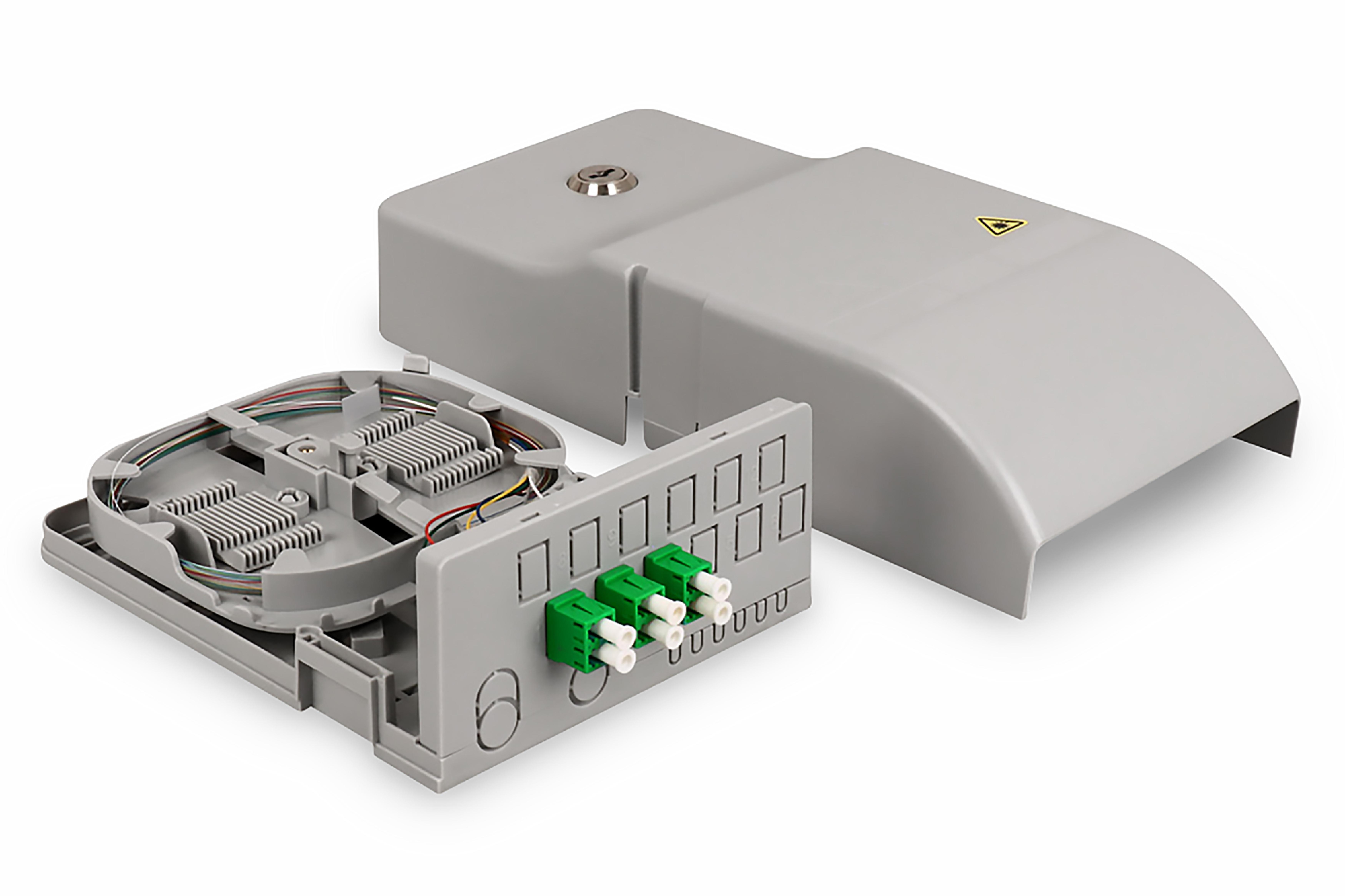 DIGITUS FTTH Hausuebergabepunkt, 3xLC/APC, Duplex